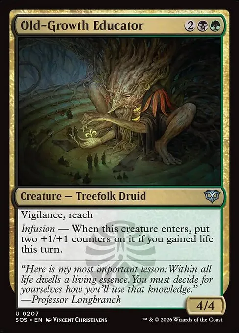 Old-Growth Educator · Secrets of Strixhaven 207/368