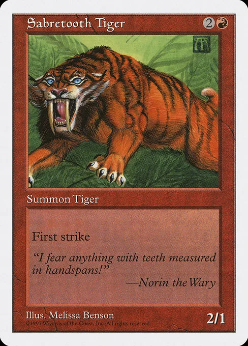Sabretooth Tiger · Fifth Edition 264/460