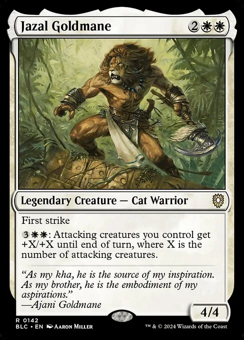 Jazal Goldmane · Bloomburrow Commander 142/356