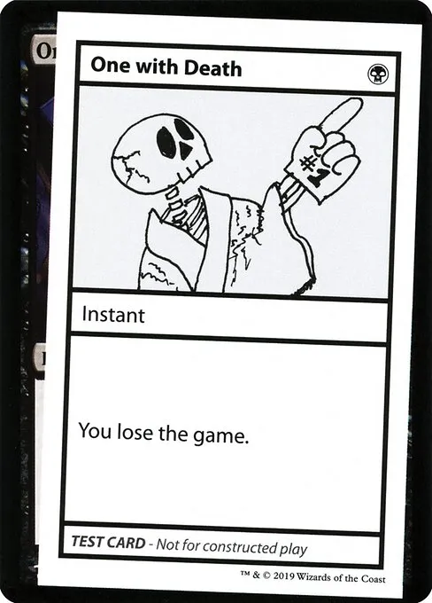 One with Death · Mystery Booster Playtest Cards 2021 45/121