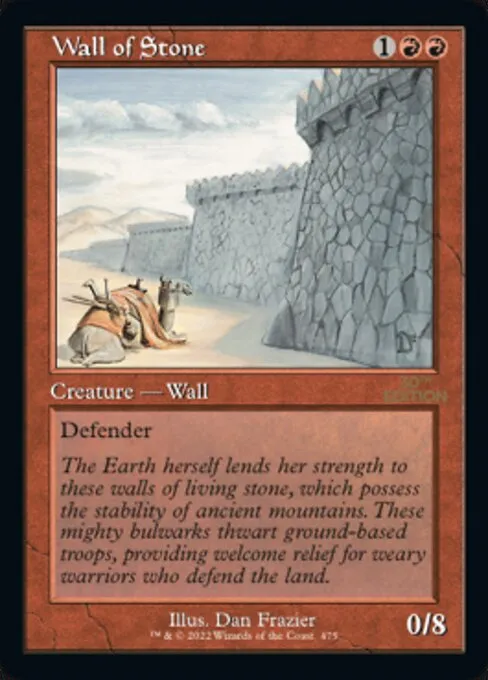 Wall of Stone · 30th Anniversary Edition 475/594