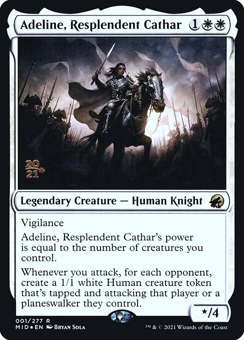 Adeline, Resplendent Cathar · Innistrad: Midnight Hunt Promos 1s/155