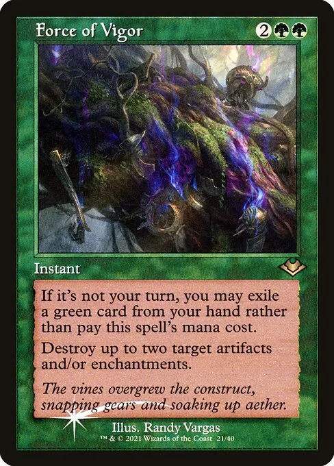 Force of Vigor · Modern Horizons 1 Timeshifts 21/40