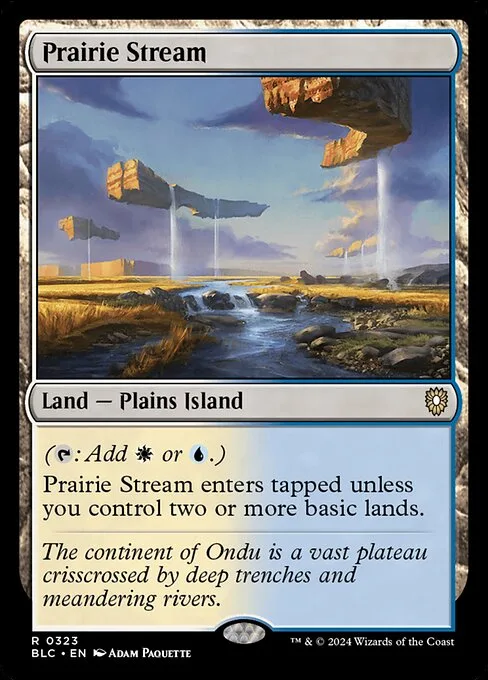 Prairie Stream · Bloomburrow Commander 323/356