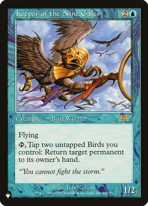Keeper of the Nine Gales · The List LGN-42/5050