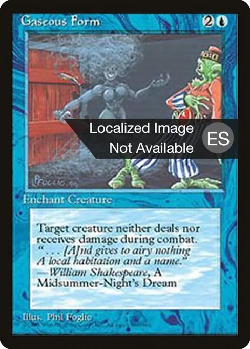 Gaseous Form · Fourth Edition Foreign Black Border 74/378