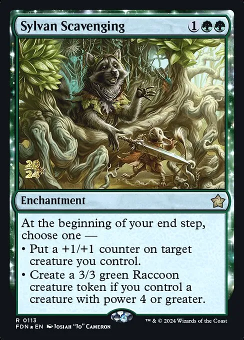 Sylvan Scavenging · Foundations Promos 113s/106