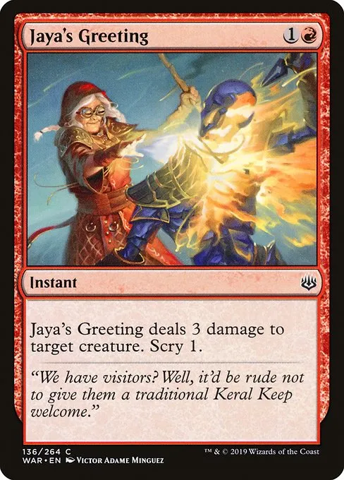 Jaya's Greeting · War of the Spark 136/312