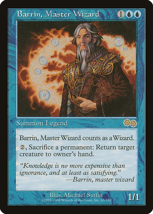 Barrin, Master Wizard · Urza's Saga 63/357