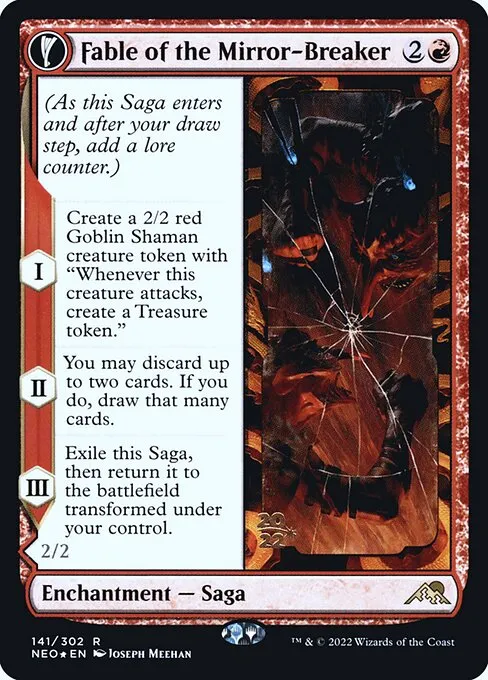 Fable of the Mirror-Breaker // Reflection of Kiki-Jiki · Kamigawa: Neon Dynasty Promos 141s/148