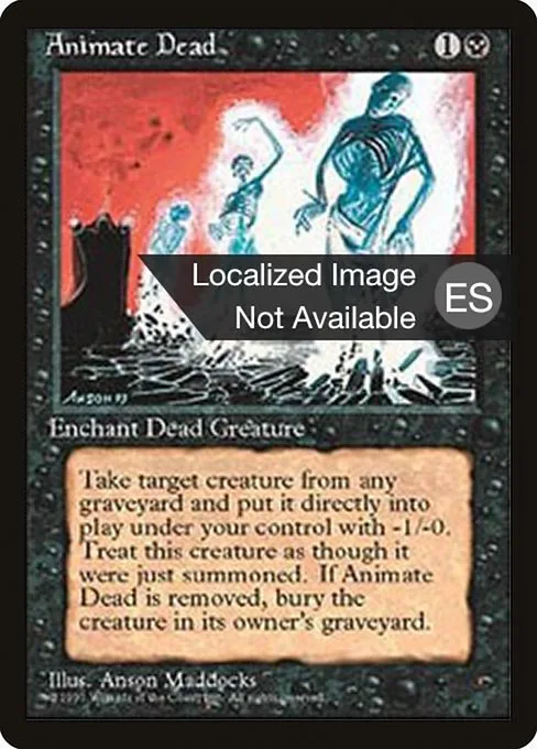 Animate Dead · Fourth Edition Foreign Black Border 118/378