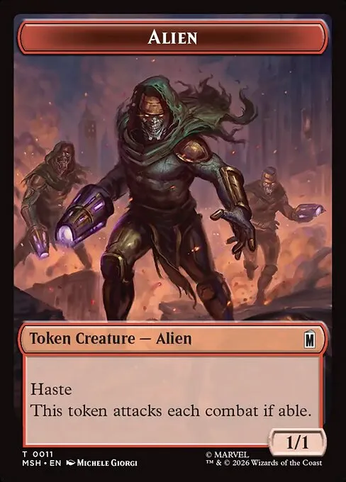 Alien · Marvel Super Heroes Tokens 11