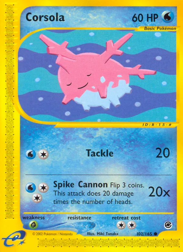 Corsola · Expedition Base Set 102/165