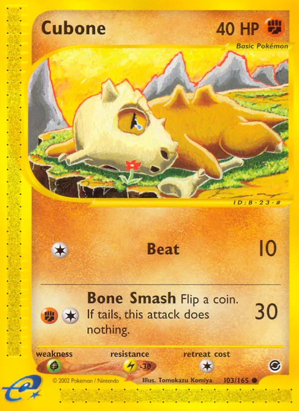 Cubone · Expedition Base Set 103/165