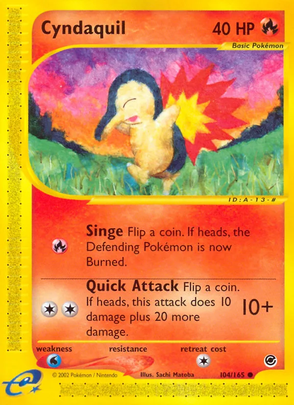 Cyndaquil · Expedition Base Set 104/165