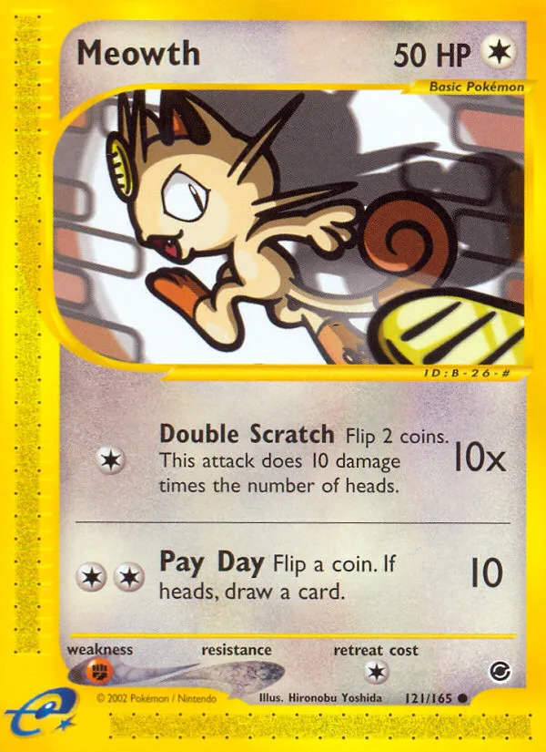 Meowth · Expedition Base Set 121/165