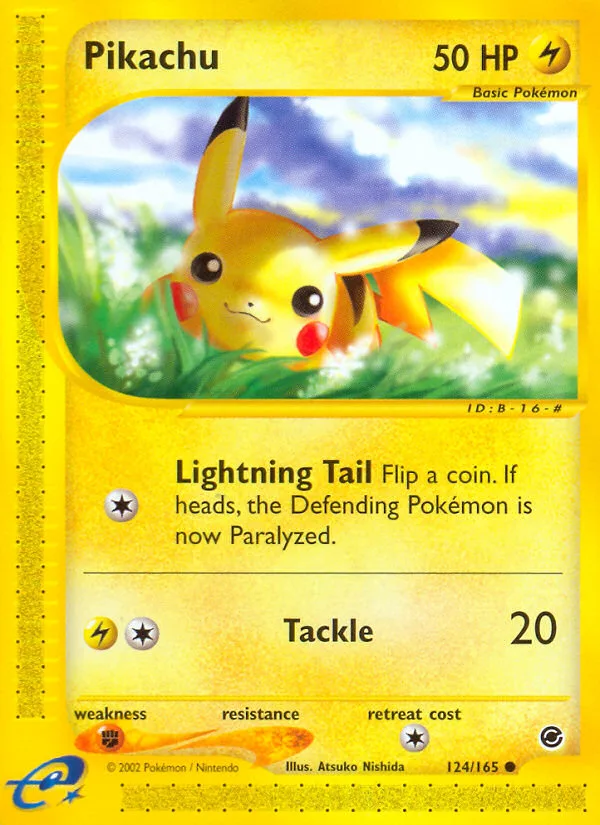 Pikachu · Expedition Base Set 124/165