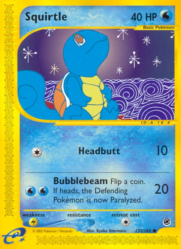 Squirtle · Expedition Base Set 132/165