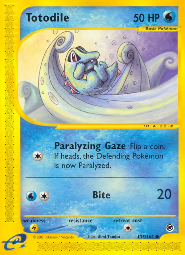 Totodile · Expedition Base Set 135/165