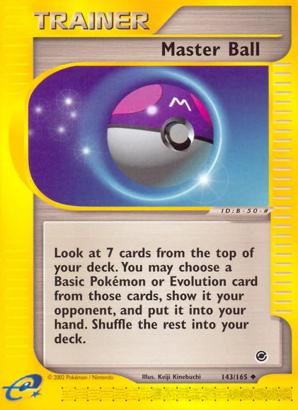Master Ball · Expedition Base Set 143/165