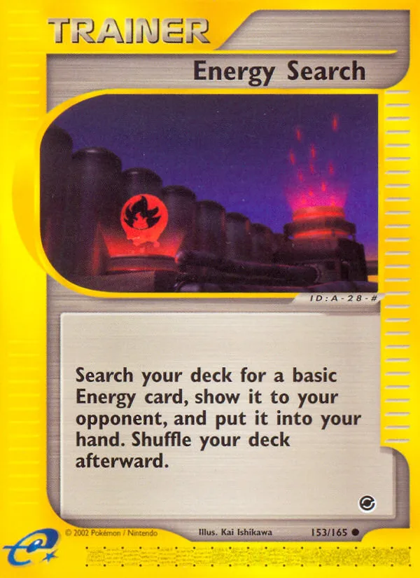 Energy Search · Expedition Base Set 153/165
