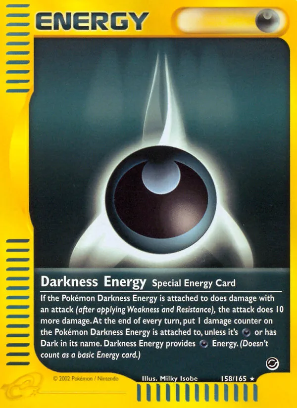 Darkness Energy · Expedition Base Set 158/165