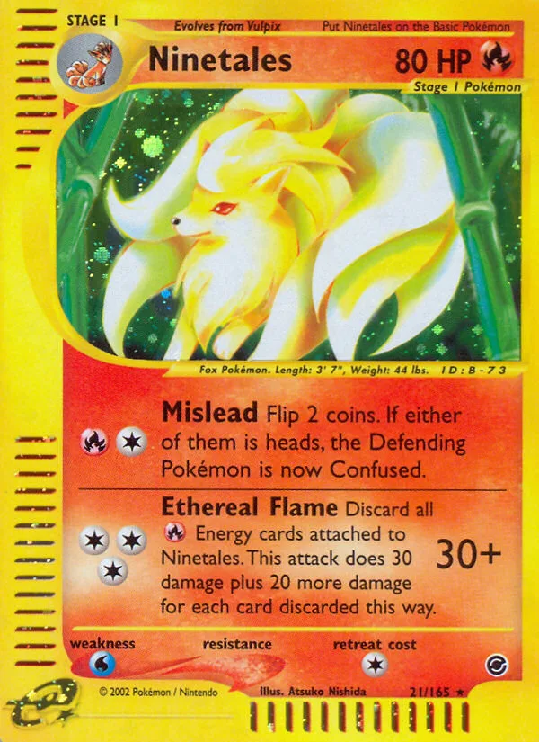 Ninetales · Expedition Base Set 21/165