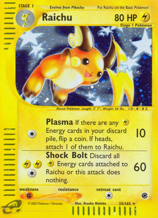 Raichu · Expedition Base Set 25/165