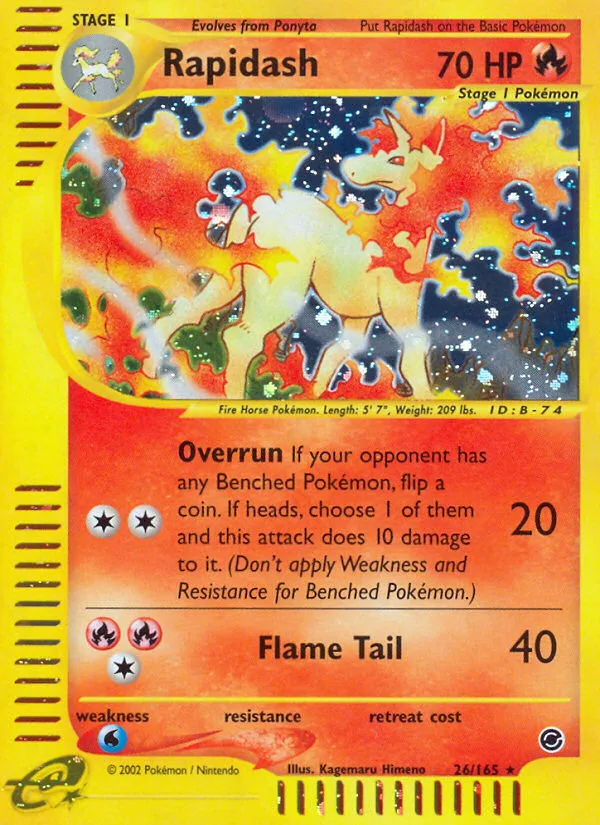 Rapidash · Expedition Base Set 26/165