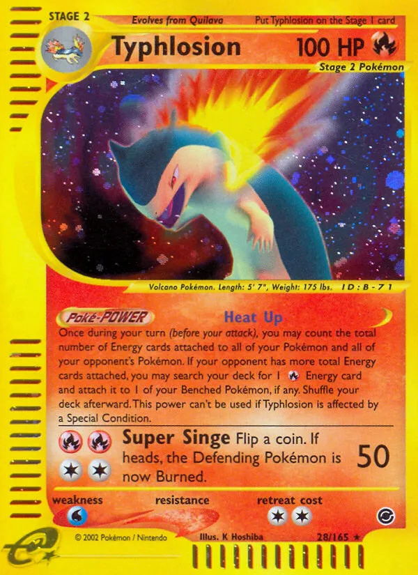 Typhlosion · Expedition Base Set 28/165