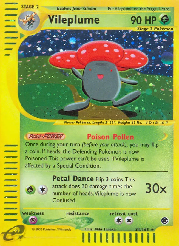 Vileplume · Expedition Base Set 31/165