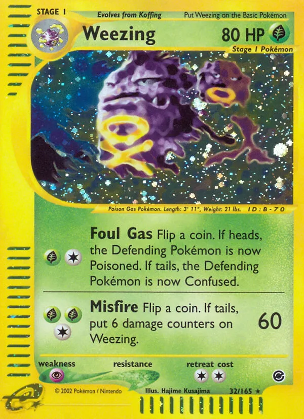 Weezing · Expedition Base Set 32/165