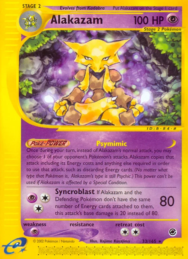 Alakazam · Expedition Base Set 33/165