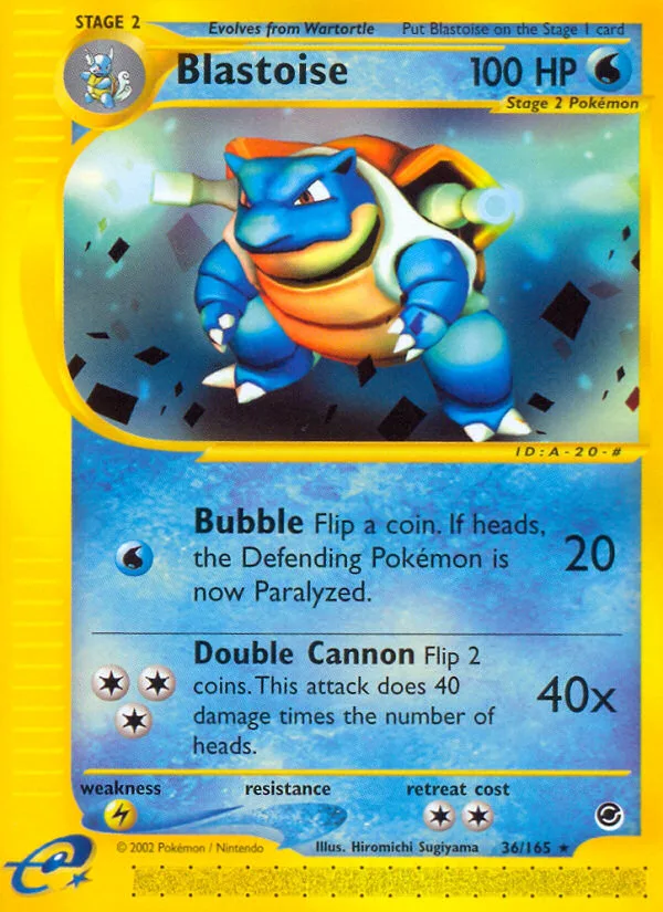 Blastoise · Expedition Base Set 36/165