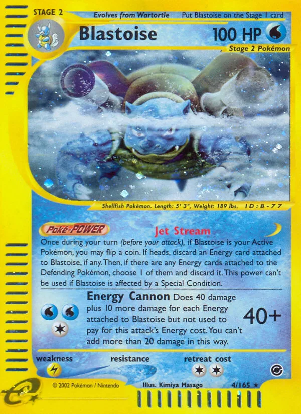Blastoise · Expedition Base Set 4/165