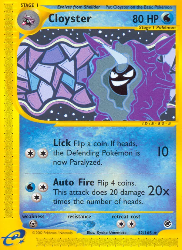 Cloyster · Expedition Base Set 42/165
