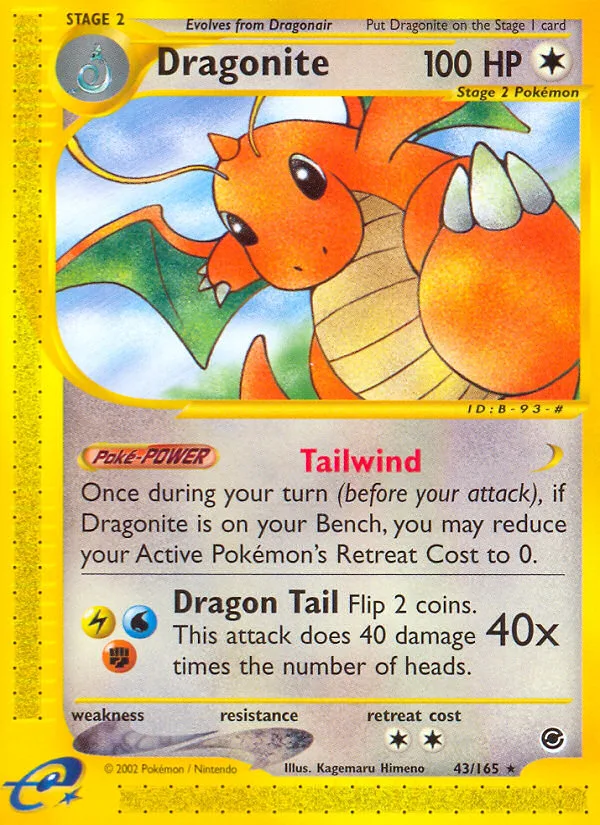 Dragonite · Expedition Base Set 43/165
