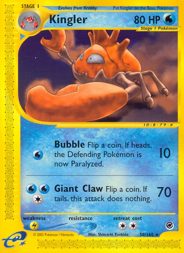 Kingler · Expedition Base Set 50/165