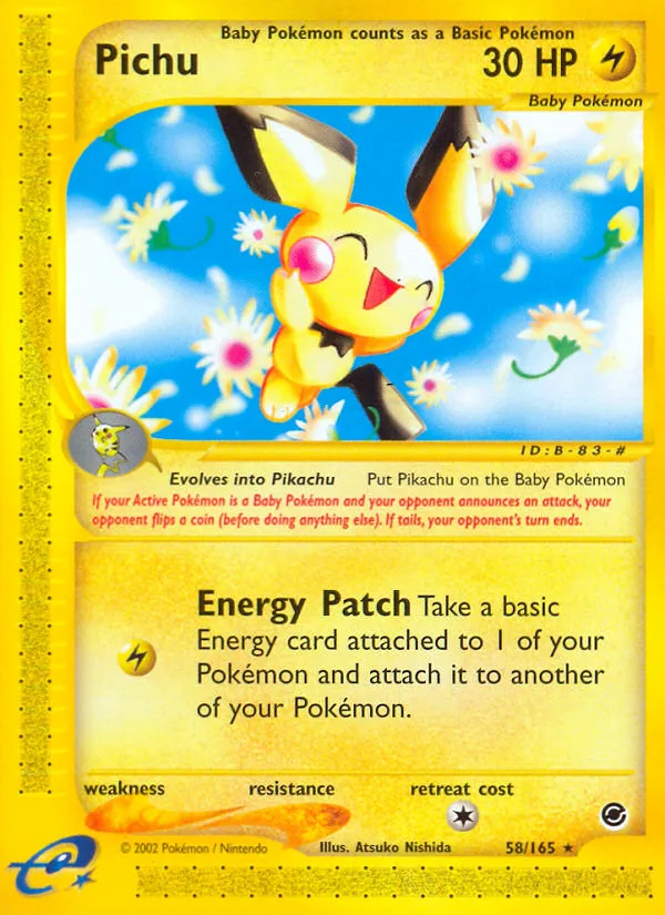 Pichu · Expedition Base Set 58/165