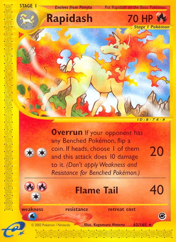 Rapidash · Expedition Base Set 62/165