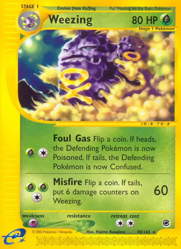 Weezing · Expedition Base Set 70/165