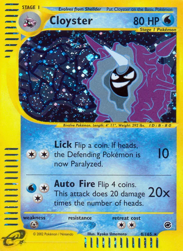 Cloyster · Expedition Base Set 8/165