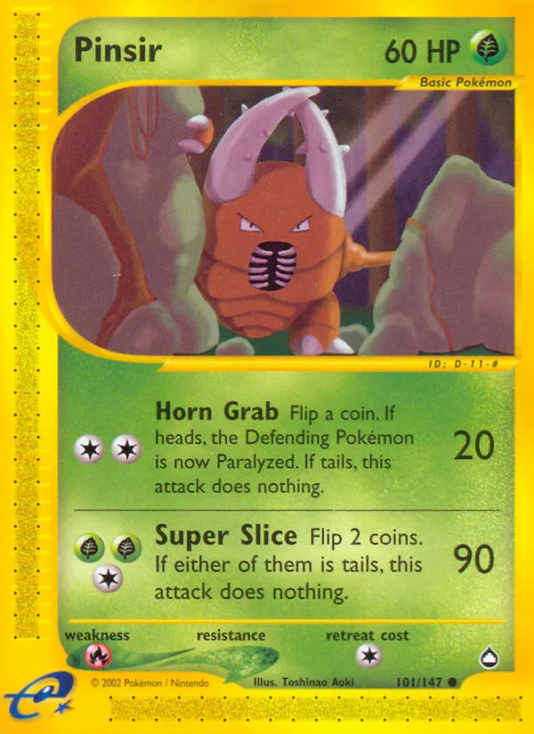 Pinsir · Aquapolis 101/147