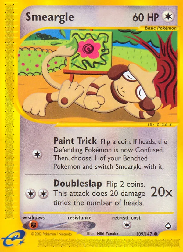 Smeargle · Aquapolis 109/147