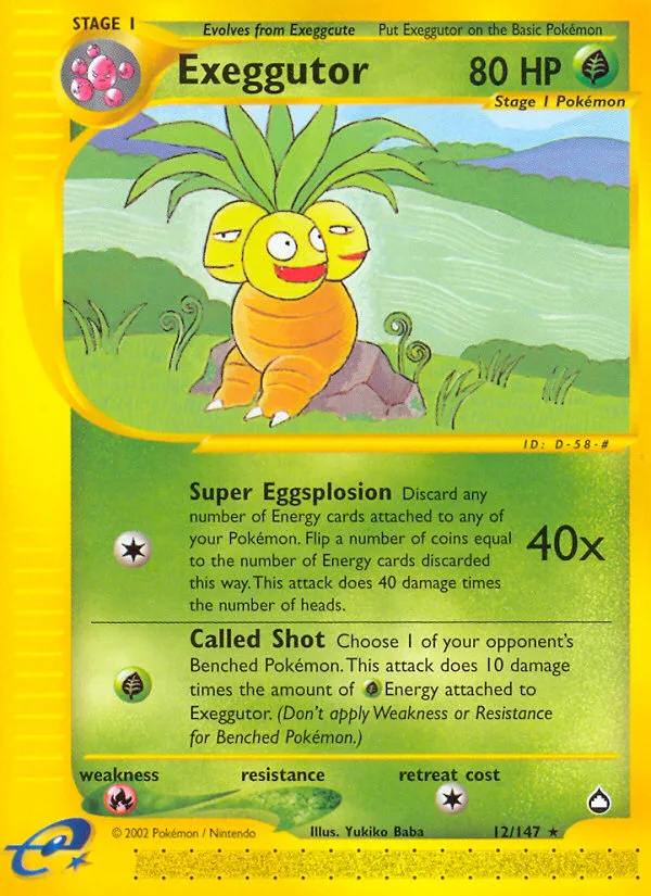Exeggutor · Aquapolis 12/147
