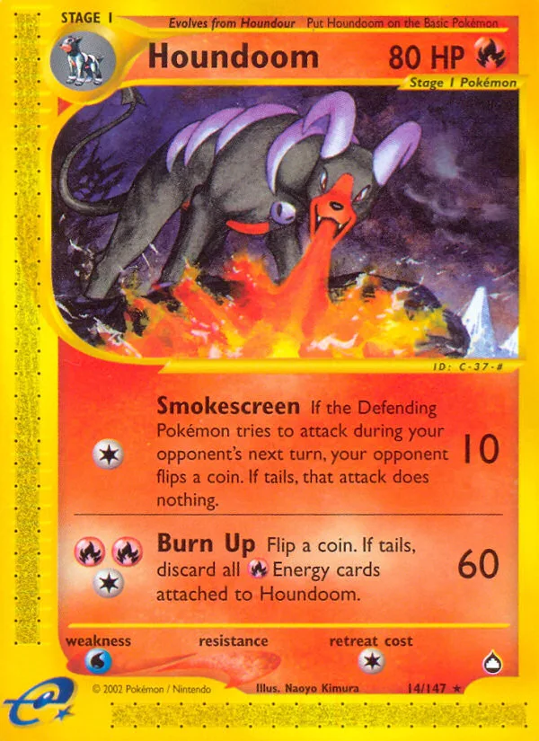 Houndoom · Aquapolis 14/147