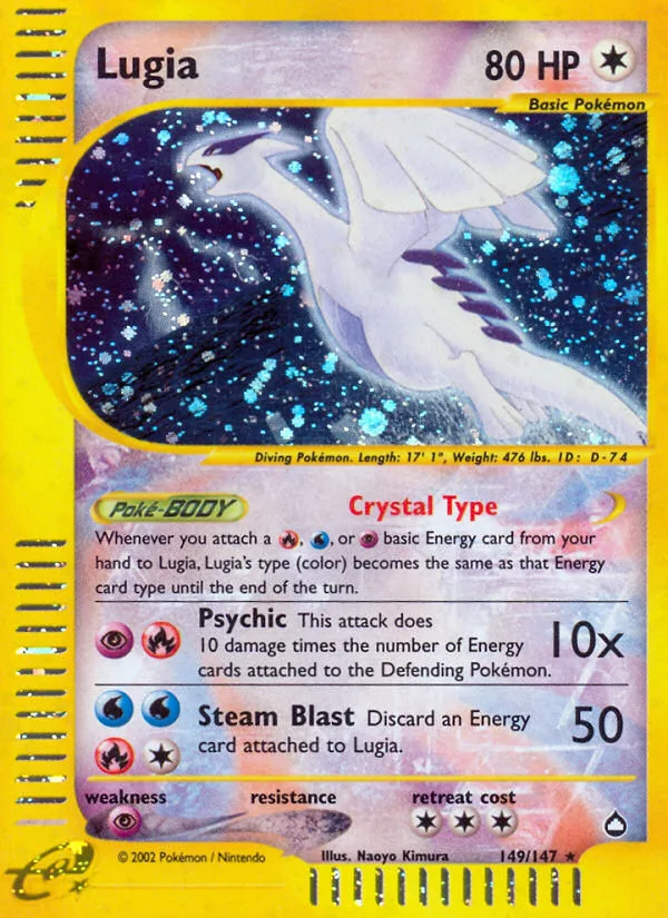 Lugia · Aquapolis 149/147