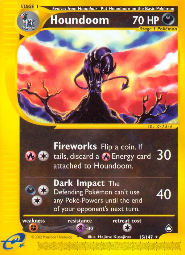 Houndoom · Aquapolis 15/147