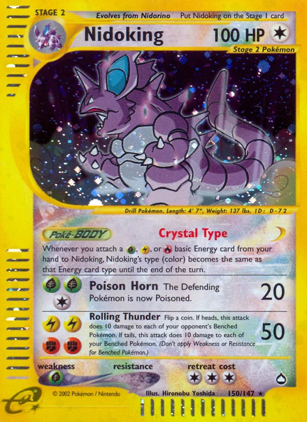 Nidoking · Aquapolis 150/147