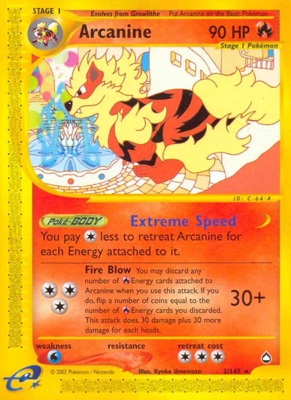 Arcanine · Aquapolis 2/147